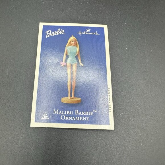 Vtg MALIBU BARBIE Christmas Ornament Keepsake Collectors Series 2003 - Picture 2 of 11